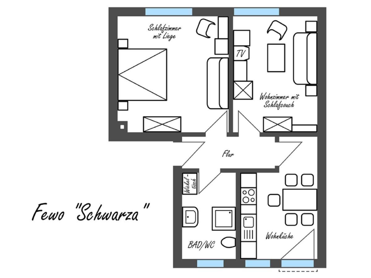 Feriengut Dietzsch Apartment Poritzsch ห้อง รูปภาพ