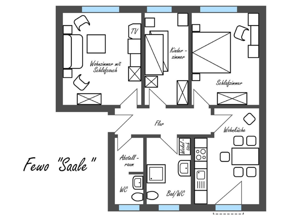 Feriengut Dietzsch Apartment Poritzsch ห้อง รูปภาพ