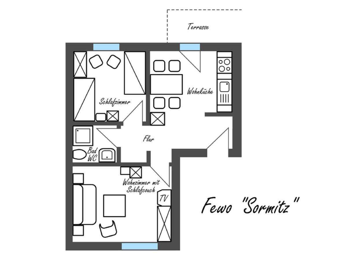 Feriengut Dietzsch Apartment Poritzsch ห้อง รูปภาพ
